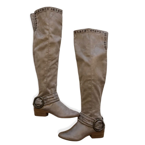 Not Rated-Belicia Over the Knee Boots-Studded upper-Sz 6-NWOB - Picture 2 of 12